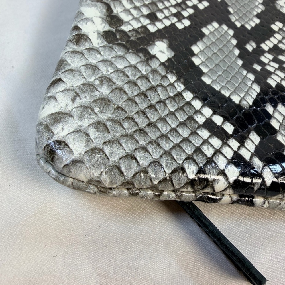 Claire V Python Snake Print Fold over Clutch with… - image 8